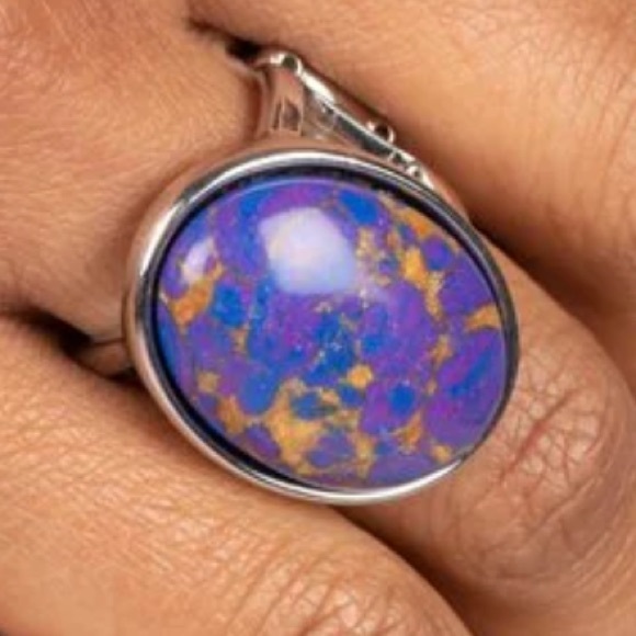 🟣👑🟣 “MAJESTIC MARBLING” PURPLE RING ~ PAPARAZZI❗️🟣👑🟣 - Picture 2 of 4